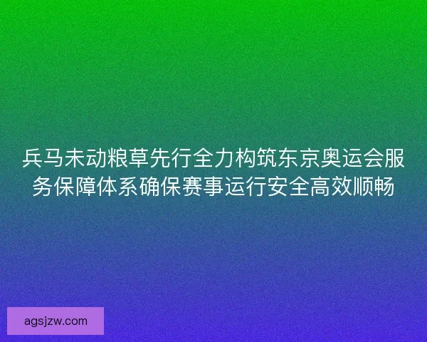 兵马未动粮草先行全力构筑东京奥运会服务保障体系确保赛事运行安全高效顺畅
